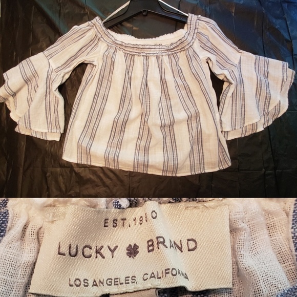 Lucky Brand Tops - S | LUCKY BRAND | OFF SHOULDER BELL SLEEVE TOP